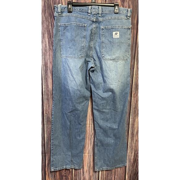 Vintage American Eagle AE Supply Jeans Mens 36x32 Baggy Denim Y2k - Picture 1 of 9
